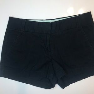 J. Crew black chino shorts
